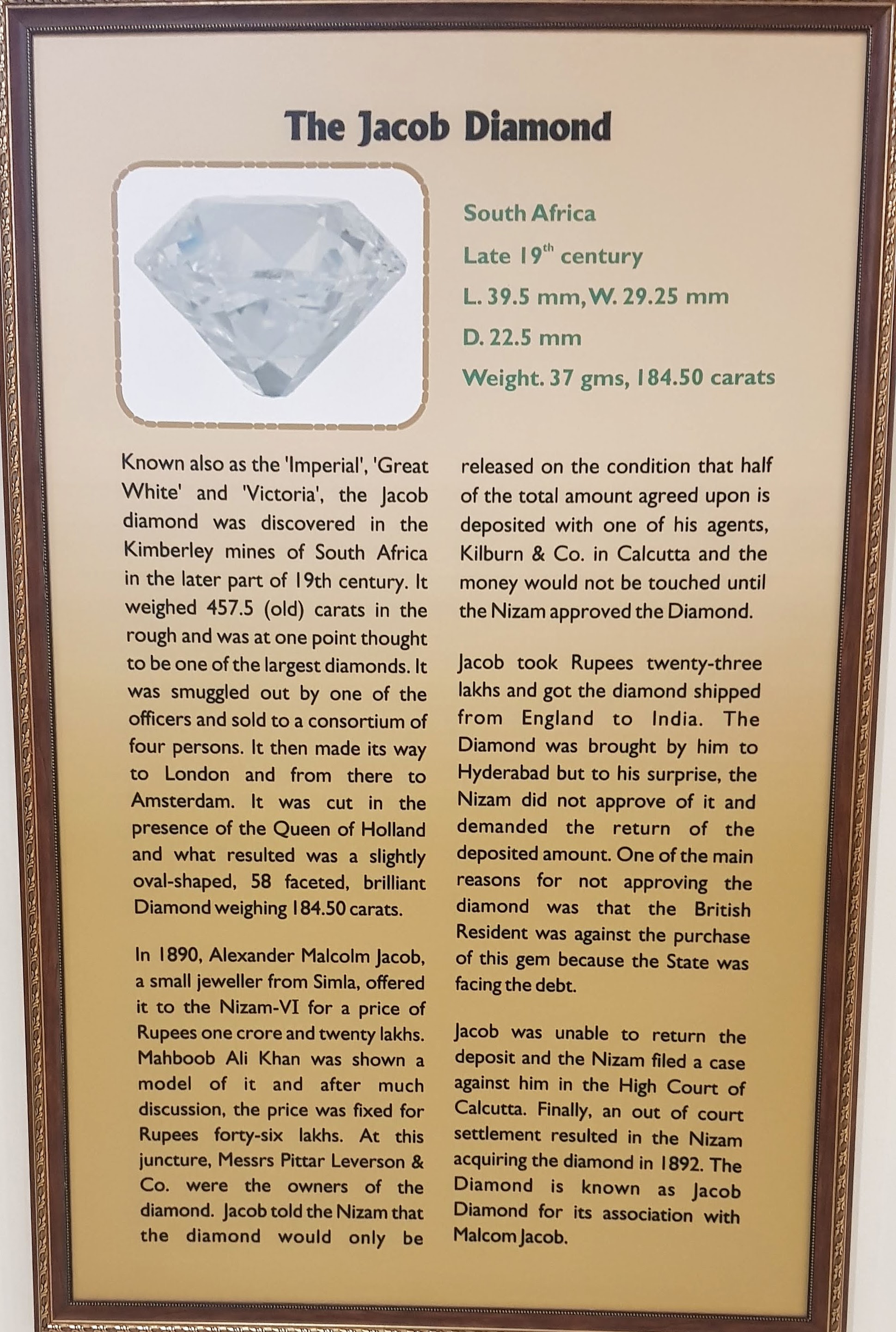 about jacob diamond